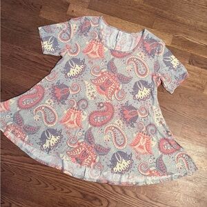 Lularoe Perfect Tee - Paisley print